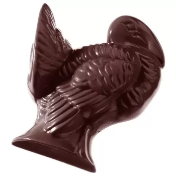 Polycarbonate Turkey Chocolate Mold - 92mm x 73mm x h 27mm - 97gr - 4 cavity