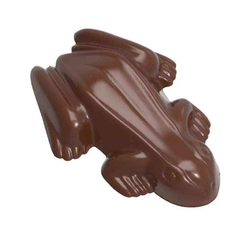 Polycarbonate Frog Chocolate Mold - 66mm x 45mm x h 14mm - 20gr - 10 cavity