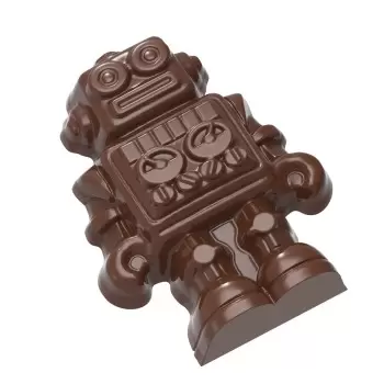 Polycarbonate Robot Chocolate Mold - 55mm x 42mm x h 15mm - 16gr - 10 cavity