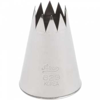 Ateco 829 Ateco 829 - Open Star Pastry Tip .69'' Opening Diameter- Stainless Steel Open Star Pastry Tips