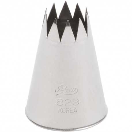 Ateco 829 Ateco 829 - Open Star Pastry Tip .69'' Opening Diameter- Stainless Steel Open Star Pastry Tips