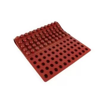 SILMAE Professional Silicone Pastry Mold - Mini Cylinder and Insert - Ø22mm x h 15 mm – 5.5 ml - 176 cavity