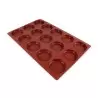 SILMAE Professional Silicone Pastry Mold - Cylinder - Ø110mm x h 20 mm – 182 ml - 15 cavity