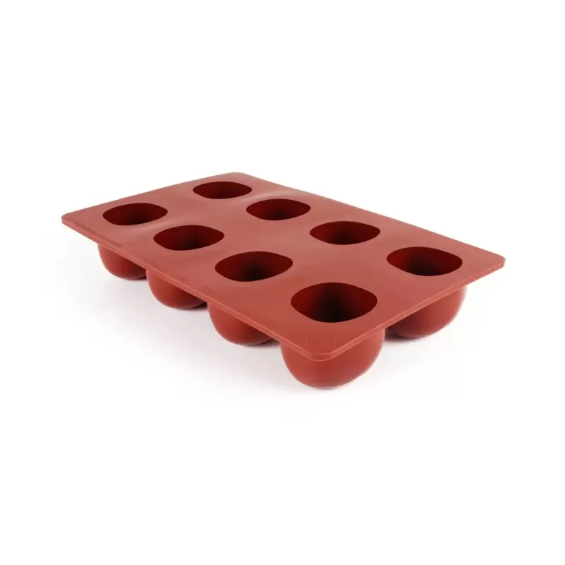 SILMAE Professional Silicone Pastry Mold - 3D Cherry Mold - 59mm x54mm x h 49mm - 100ml - 8 cavity