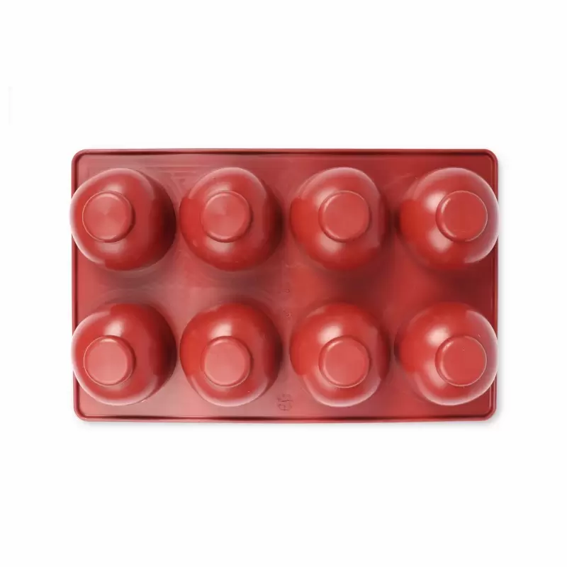 SILMAE Professional Silicone Pastry Mold - 3D Blackcurrant Mold - 63mm x61mm x h 45mm - 100ml - 8 cavity