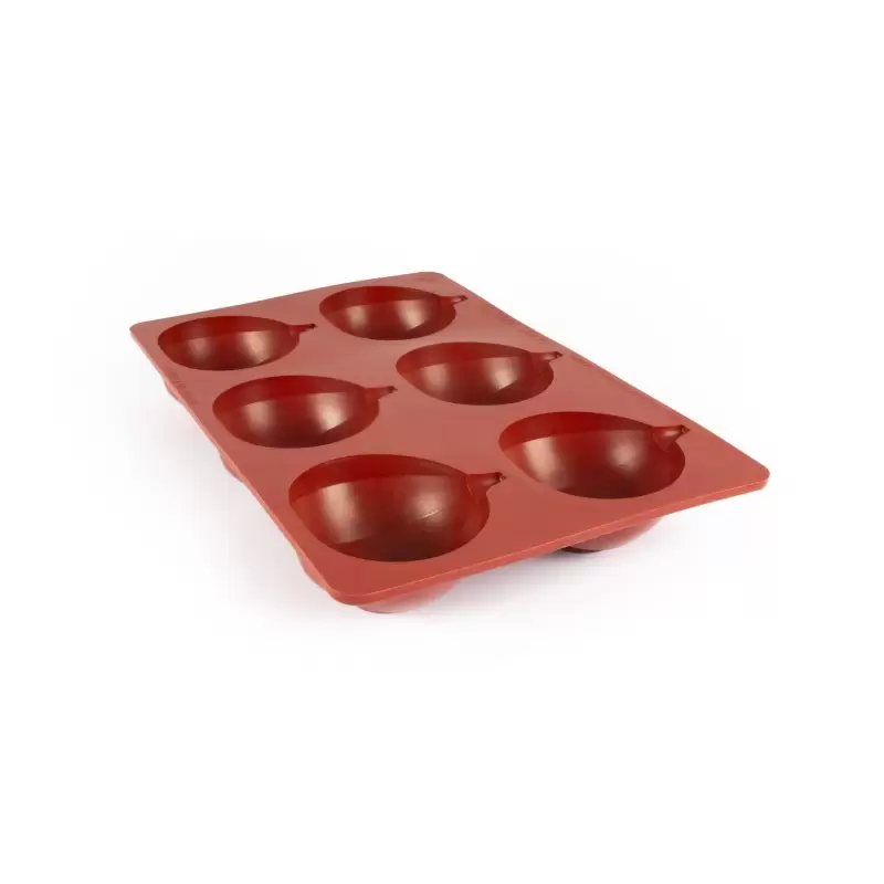 SILMAE Professional Silicone Pastry Mold - 3D Fig - 77mm x79mm x h 36mm - 100ml - 8 cavity