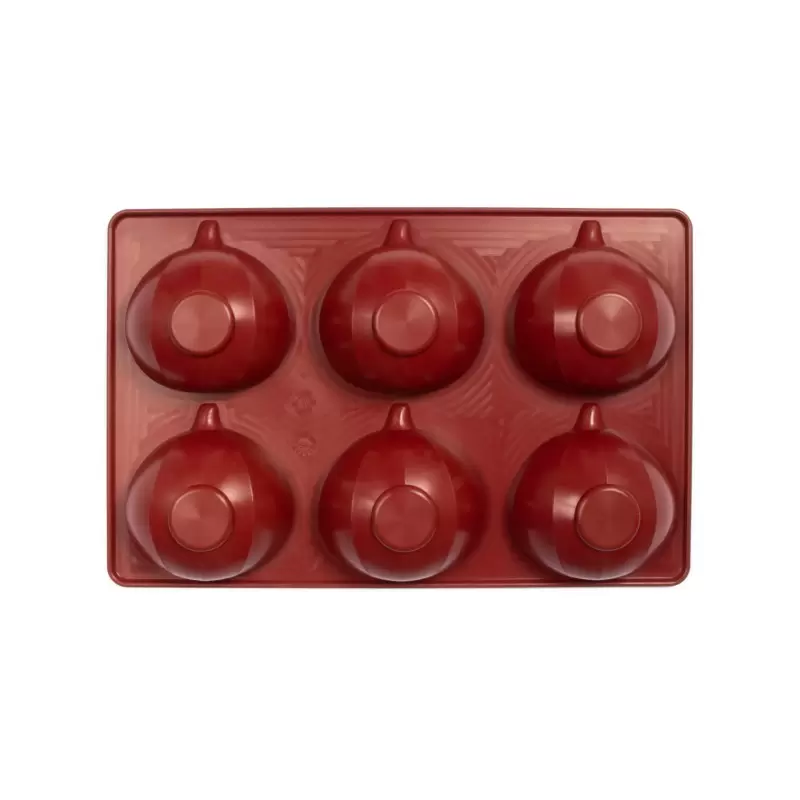 SILMAE Professional Silicone Pastry Mold - 3D Fig - 77mm x79mm x h 36mm - 100ml - 8 cavity