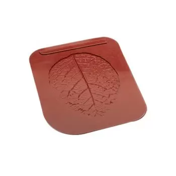 SILMAE Professional Silicone Beech Leaf Decorative Sugar Chablon Mold - 113mm x 83mm x h 1mm