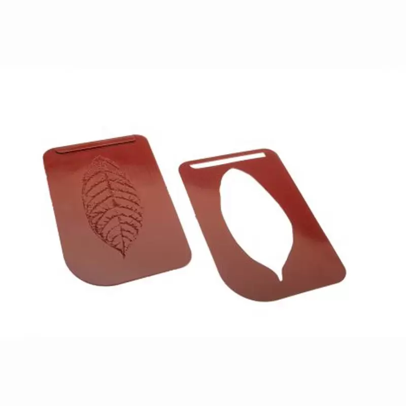 SILMAE Professional Silicone Cocoa Leaf Decorative Sugar Chablon Mold - 150mm x 50mm x h 1mm