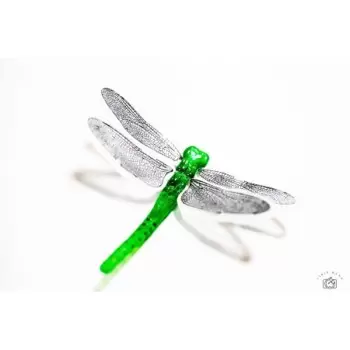 SILMAE Professional Silicone Dragonfly Decorative Sugar Chablon Mold - 95mm x 12mm x h 9.5mm