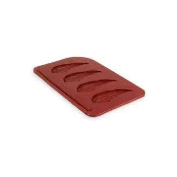 SILMAE Professional Silicone Feather Decorative Sugar Chablon Mold - 60mm x 21mm x h 0.6mm