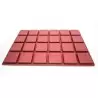 SILMAE Professional Silicone Pastry Mold - Square - 80mm x 80mm x 20mm - 125ml - 24 cavity