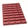 SILMAE Professional Silicone Pastry Mold - Rectangle - 81.5mm x 43mm x 24mm - 72ml - 36 cavity