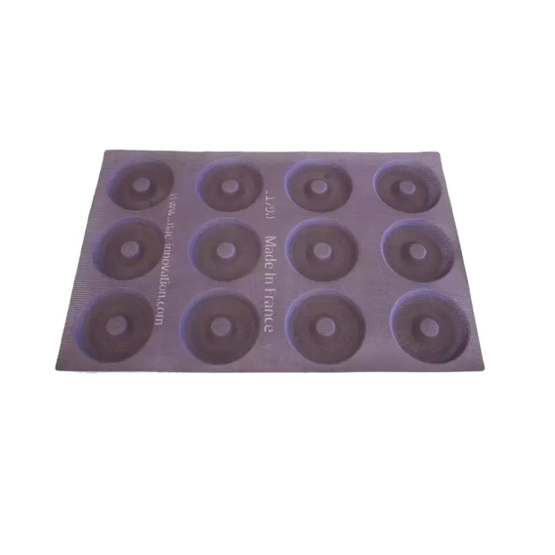 SILMAE Professional Fibermae Bagel Mold - 110mm x 18mm - 150ml - 12 cavity