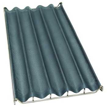 Stainless Steel Mesh Net Fiberglass Baking Tray - 80cm x 40cm - 4 channels