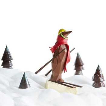 Tritan Polycarbonate Origami Penguin Chocolate Mold - 18cm x 7.1cm x 6.9cm - 125gr - 2 cavity
