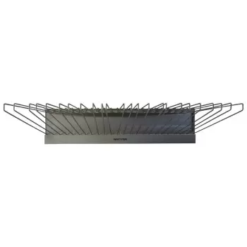 Matfer Bourgeat Stainless Steel Wall Mounted Drying Rack for 24 Fermentation Cloths - Rails 1.5m