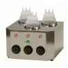Warm & Squeeze Three - Professional Squeeze Bottle Topping Warmer - 3 x 1 Liter Bottle Capacity