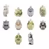 Prime Premium Assorted Galette des Rois Feves King Cakes Charms - Owl Wisdom Collection - Pack of 100