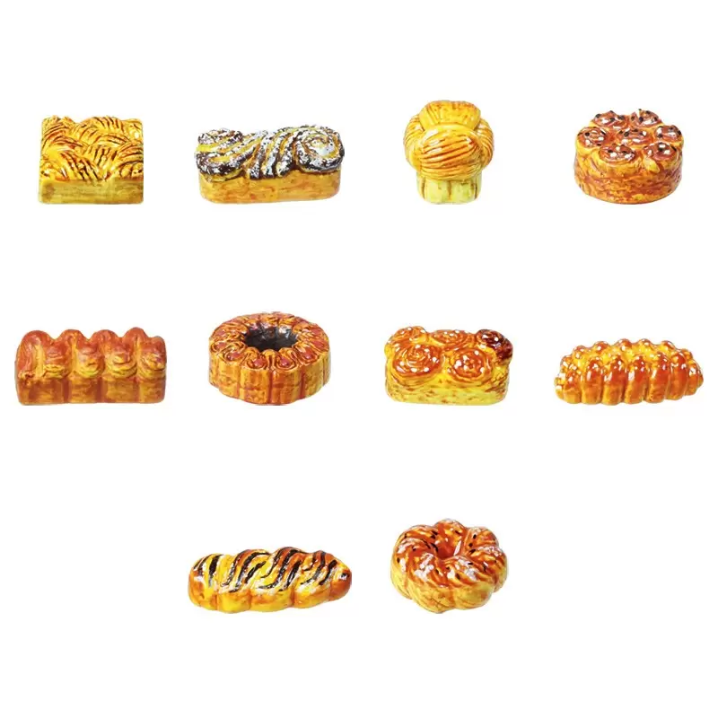 Feves Premium Assorted Galette des Rois Feves King Cakes Charms - Braids and Pigtails Brioche Collection - Pack of 100