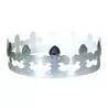 Galette des Rois King's Cake Crowns - Fleur de Lys Holographic Silver - Pack of 100
