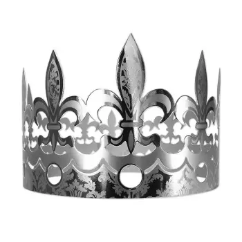 Galette des Rois King's Cake Crowns - Dentelys Silver - Pack of 100
