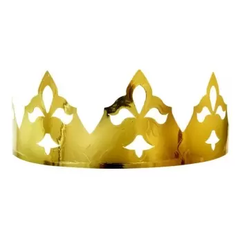 Galette des Rois King's Cake Crowns - Bella Gold - Pack of 100