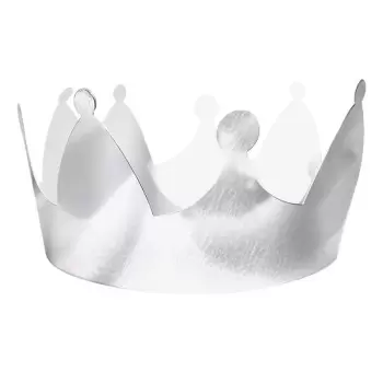Galette des Rois King's Cake Crowns - Baladin Silver - Pack of 100