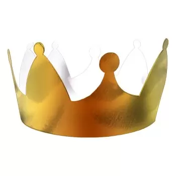 Galette des Rois King's Cake Crowns - Baladin Gold - Pack of 100