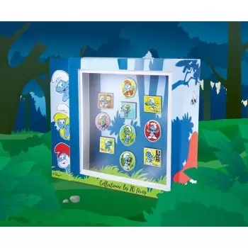 Galette des Rois King's Cake Charms Collection Display - The Smurfs Box Set