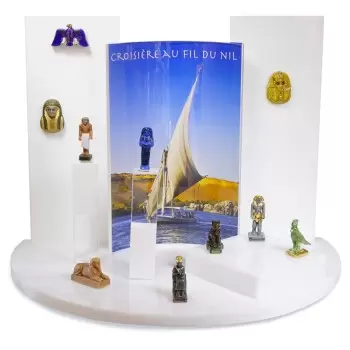 Galette des Rois King's Cake Charms Collection White Museo Display Case without Charms - Choose Your Visual Display -
