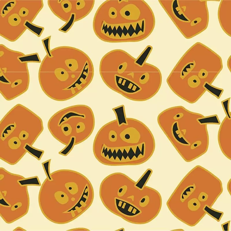 Chocolate Transfer Sheets - Funny Pumpkins 2 - Pack of 10 Sheets - 300 x 400 mm