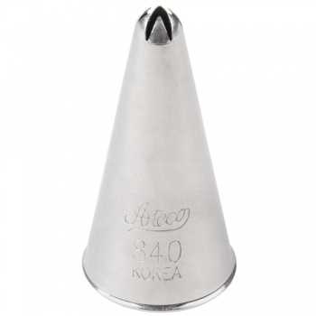 Ateco 840 - Closed Starpastry Tip .16\'\' Opening Diameter- Stainless Steel