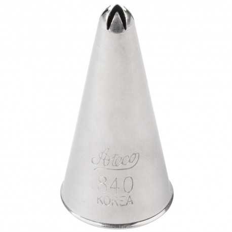 Ateco 840 Ateco 840 - Closed Starpastry Tip .16'' Opening Diameter- Stainless Steel Closed Star Pastry Tips