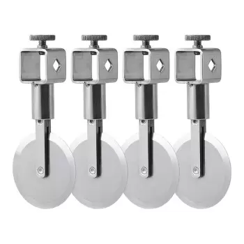 Ateco Stainless Steel 2.2 in/5.5cm Diameter Straight Edge Wheels with Locking Hardware