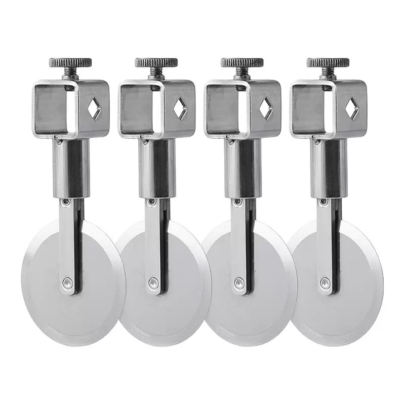 Ateco Stainless Steel 2.2 in/5.5cm Diameter Straight Edge Wheels with Locking Hardware