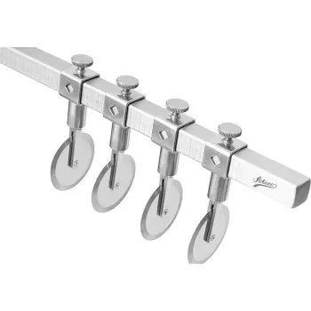 Ateco Stainless Steel 3.9 in/10 cm Diameter Straight Edge Wheels with Locking Hardware