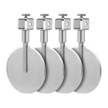 Ateco Stainless Steel 3.9 in/10 cm Diameter Straight Edge Wheels with Locking Hardware