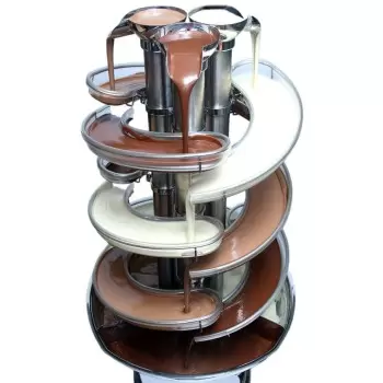 Trifecta Clear Triple Chocolate Fountain – 46” – International 220V