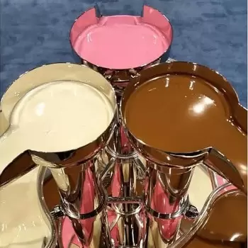 Trifecta Clear Triple Chocolate Fountain – 46” – International 220V