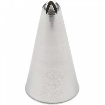 Ateco 841 - Closed Star Pastry Tip  .19\'\' Opening Diameter- Stainless Steel