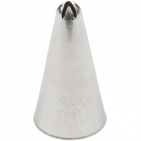 Ateco 841 Ateco 841 - Closed Star Pastry Tip .19'' Opening Diameter- Stainless Steel Closed Star Pastry Tips