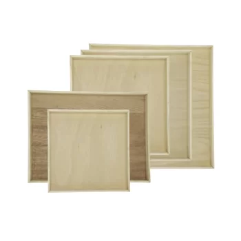 Pastry Chef's Boutique PCB-VT-WUD-10x10 10'' x 10'' Wooden Solid Sq...