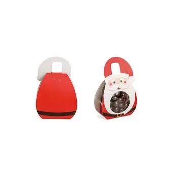 Christmas Santas Themed Small Confectionery Bags for candy and chocolates - 45 x 70 x 115 mm - pack of 48