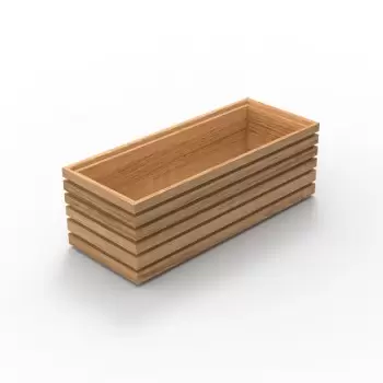 Craster BU_FF056 Craster Flow Oak 1.8 Bento Tray 325 × 132 × 110 mm