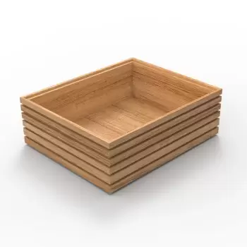 Craster BU_FF052 Craster Flow Oak 1.2 Bento Tray 325 × 265 × 110 mm