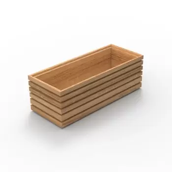 Craster BU_FF056 Craster Flow Oak 1.8 Bento Tray 325 × 132 × 110 mm