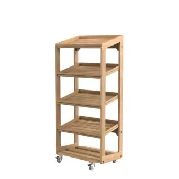 Craster BU_RS003 Craster Flow Four Tier Oak Stand 574 × 400 × 1197 mm