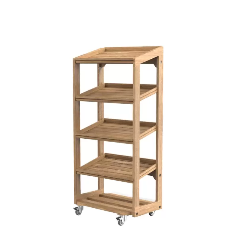 Craster BU_RS003 Craster Flow Four Tier Oak Stand 574 × 400 × 1197 mm