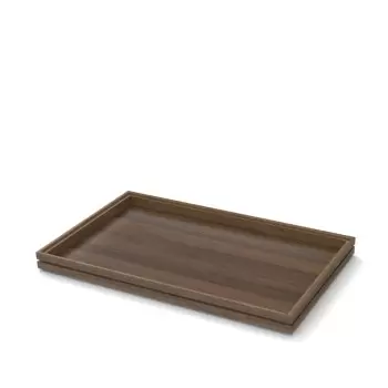 Craster BU_FF011 Craster Flow Walnut 1.1 Tray 530 × 325 × 40 mm